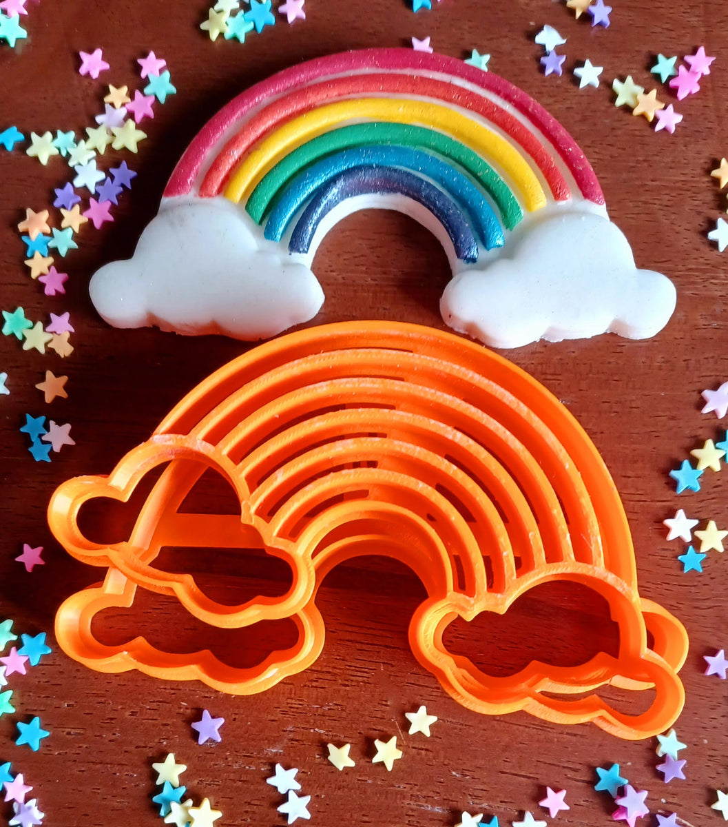 Rainbow with Clouds New Cookie Cutter – The Flour Box