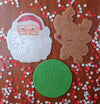 Cute Reindeer , Santa  &/or Stop Here Debosser & Cookie Cutter