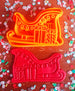Santa's Sleigh with Presents Cookie Cutter & Embosser