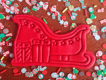 Santa's Sleigh with Presents Cookie Cutter & Embosser