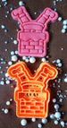 Santa in a Chimney Cookie Cutter