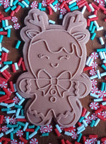 Gingerbread Reindeer Debosser & Cutter