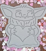Yoda Heart Cookie Cutter
