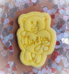 I Love You Teddy Bear Cookie Cutter