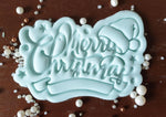 Merry Christmas Hat Cookie Cutter