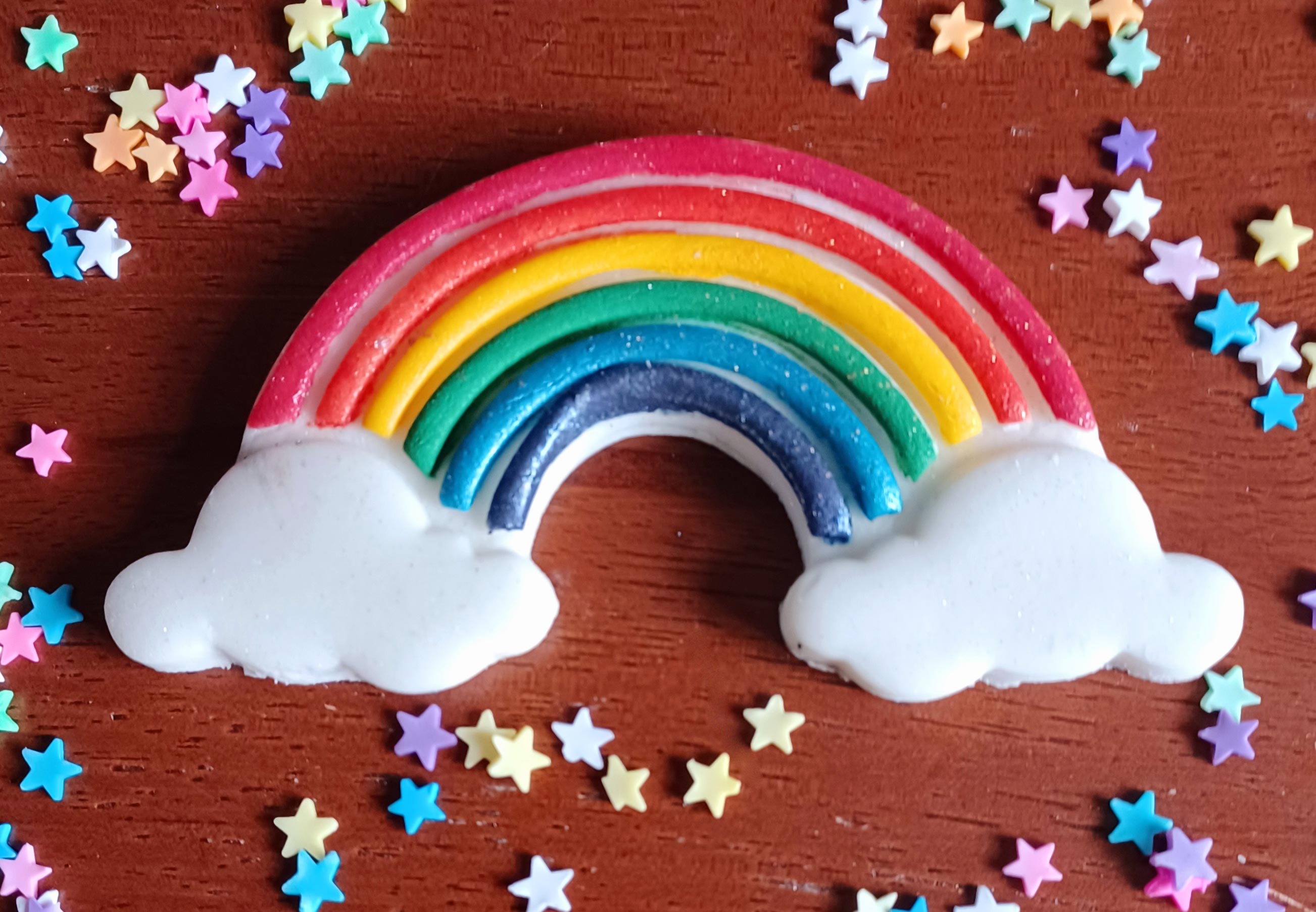 Half Rainbow Cloud Cookie Cutter