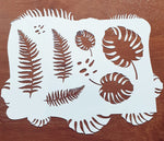 Tropical Leaves 1 Stencil