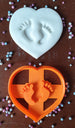 Heart with Baby Feet Cutter