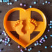 Heart with Baby Feet Cutter