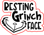 Resting Grinch Face Debosser & Cutter
