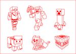 Minecraft Characters Cutter & Embossers