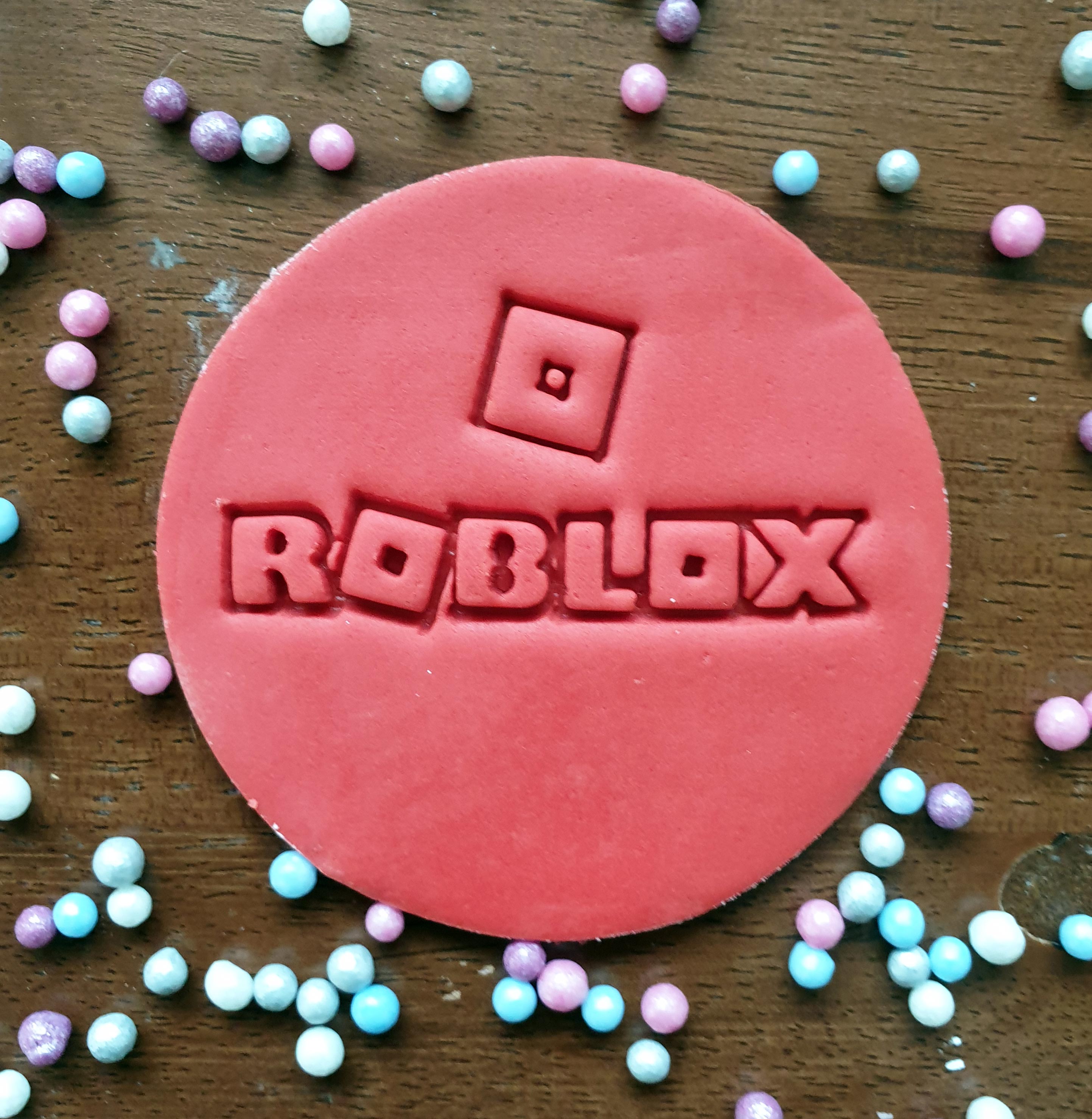 Bloxtober with roblox logo embroidery design
